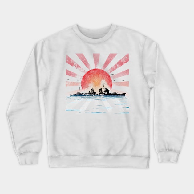 WW 2 Warships Crewneck Sweatshirt by TrocaBoo